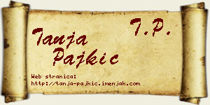 Tanja Pajkić vizit kartica